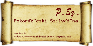 Pokoráczki Szilvána névjegykártya